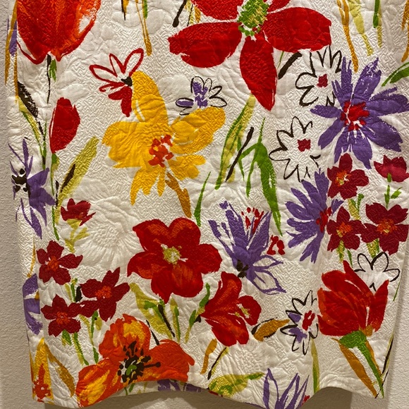 DOLCE & GABBANA Woman’s Floral Sleeveless Midi Cocktail Dress Size 46 - Picture 3 of 8